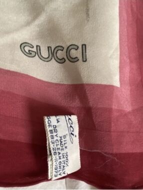 Gucci Silk Scarf With Bird Design